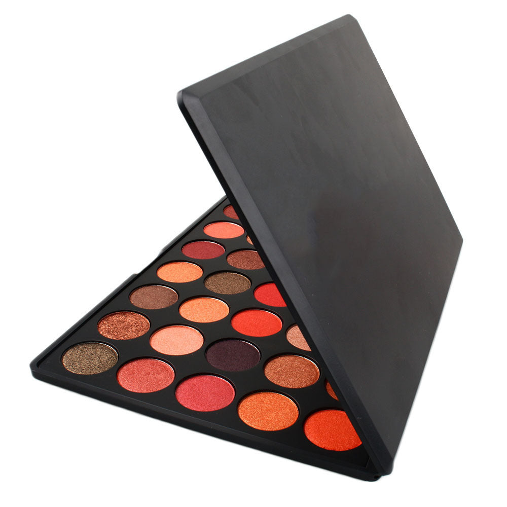 35-color full pearl eyeshadow, peach blossom makeup, pumpkin orange mermaid eyeshadow disc