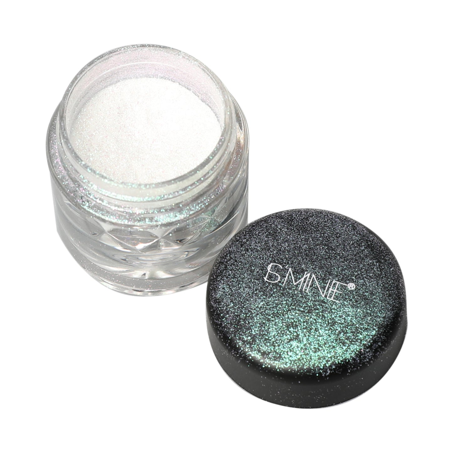 High glitter pearlescent eyeshadow powder trendy charm eye makeup, chameleon eyeshadow powder plastic bottle