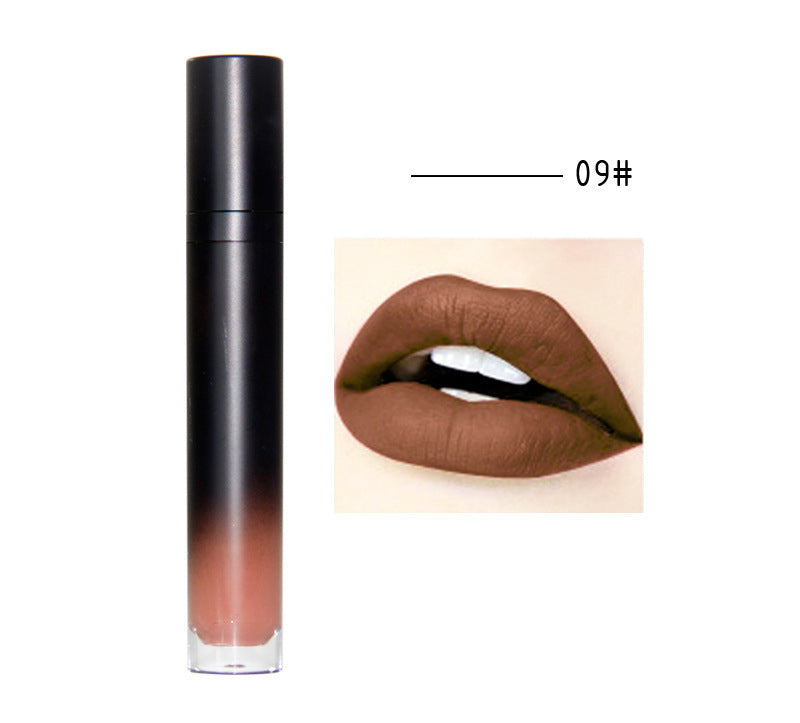12 colors matte matte is not easy to stick to the cup lipstick waterproof