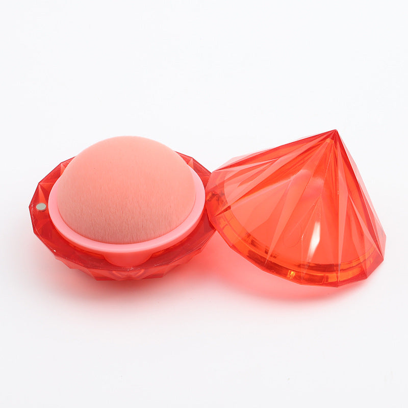 New portable diamond foundation brush, soft and tight fiber bristle ABS shell, makeup docile foundation brush