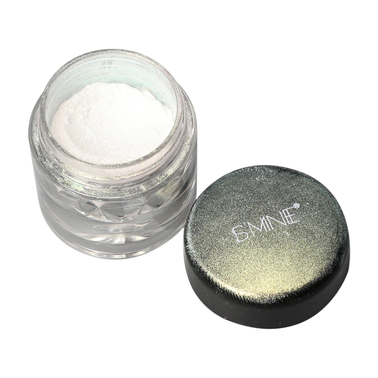 High glitter pearlescent eyeshadow powder trendy charm eye makeup, chameleon eyeshadow powder plastic bottle