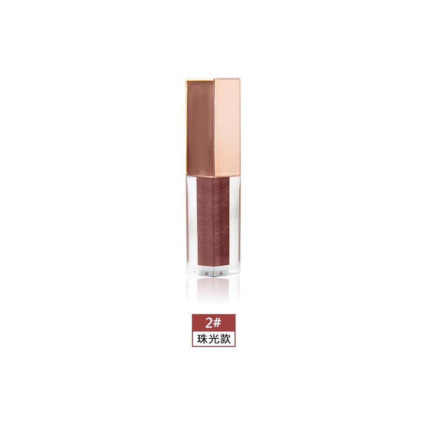 Metallic pearlescent mist lip glaze, silk lip gloss moisturizing lip glaze moisturizing