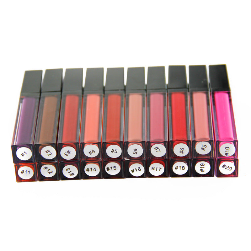 36-Color non-stick cup liquid lipstick delicate and long-lasting bright affordable matte lip gloss