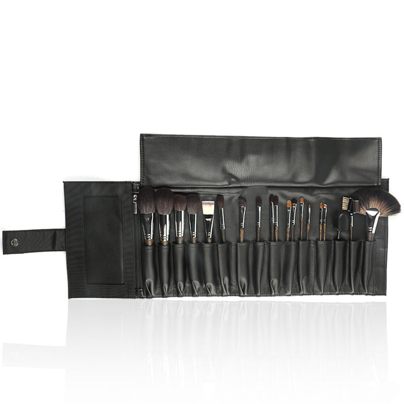 19 cosmetic cover brushes, not easy to lose hair and have strong powder grabbing power, wooden paint brush rod cosmetic cover brush