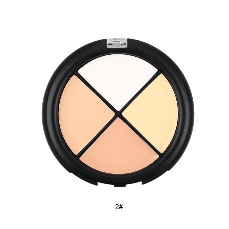 4-color concealer, covering spots and dark circles, skin-friendly and easy to push away makeup concealer