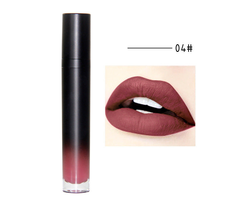 12 colors matte matte is not easy to stick to the cup lipstick waterproof