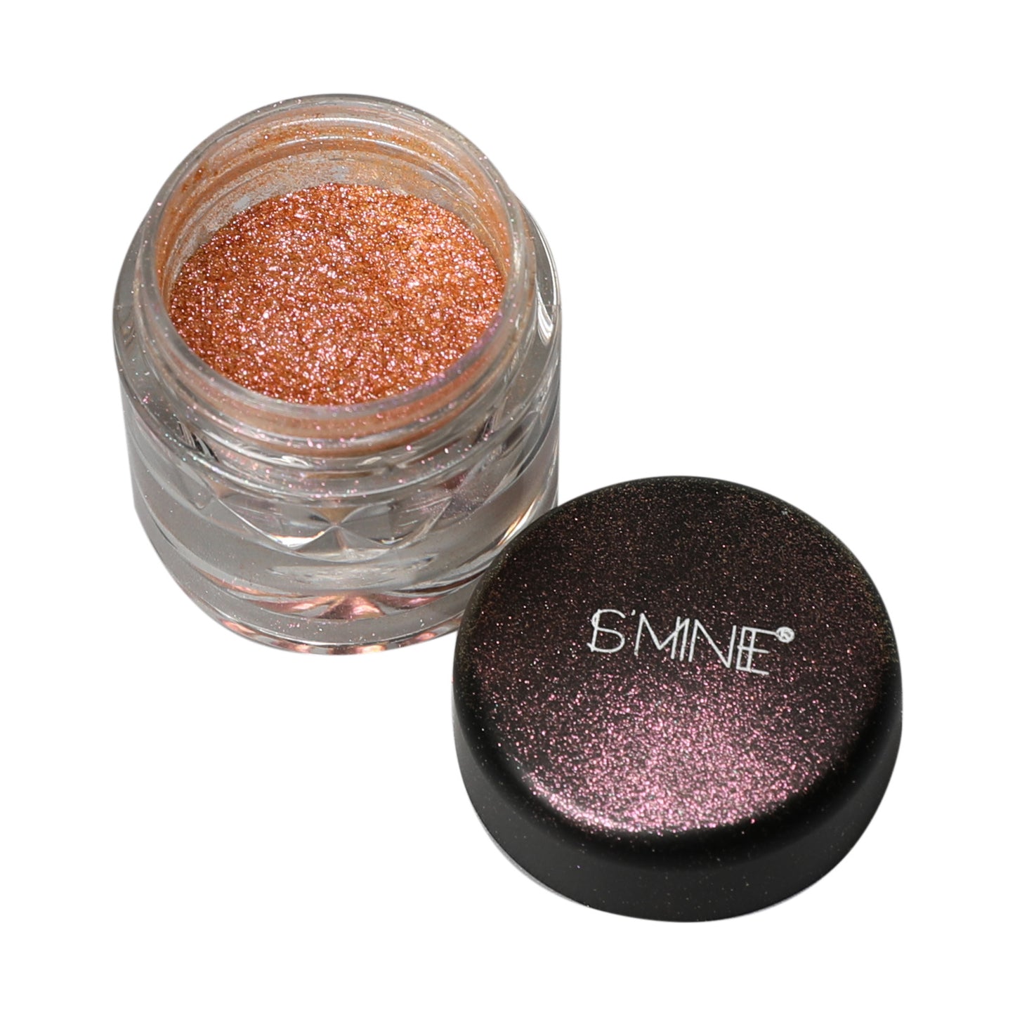 High glitter pearlescent eyeshadow powder trendy charm eye makeup, chameleon eyeshadow powder plastic bottle