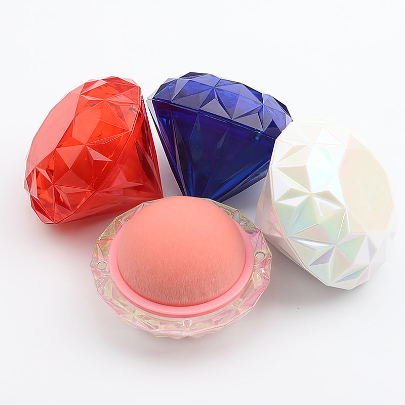 New portable diamond foundation brush, soft and tight fiber bristle ABS shell, makeup docile foundation brush