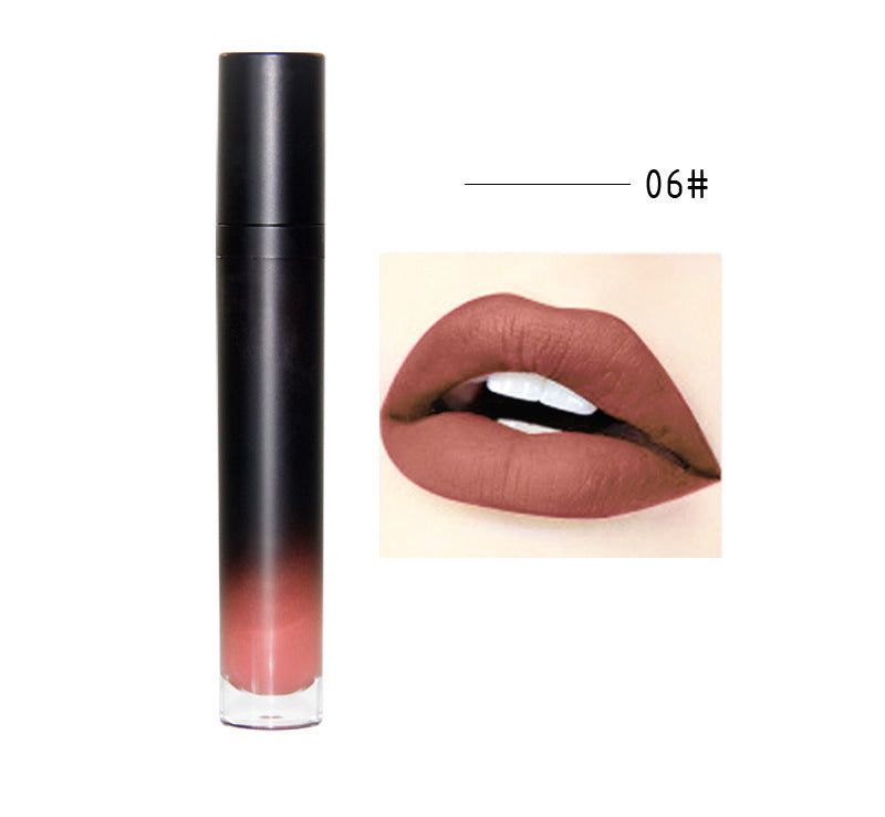 12 colors matte matte is not easy to stick to the cup lipstick waterproof