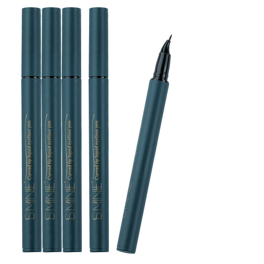 Bending eyeliner pen, evenly colored without smudging, strong waterproof and easy to remove makeup, easy for beginners to pinch