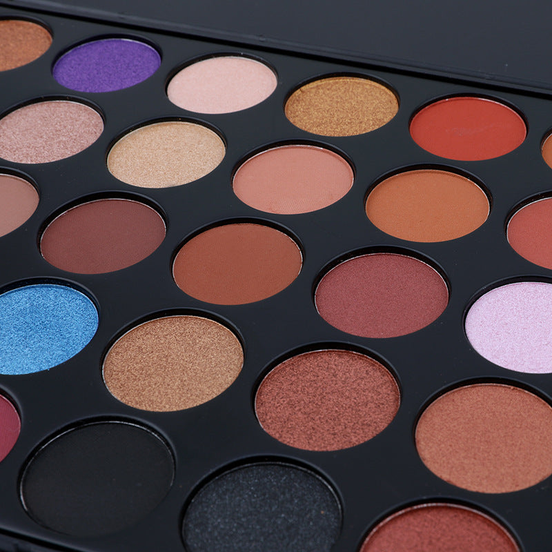 35-Color pearlescent matte combination eyeshadow, freely matched with long-lasting powder-free texture eyeshadow, affordable