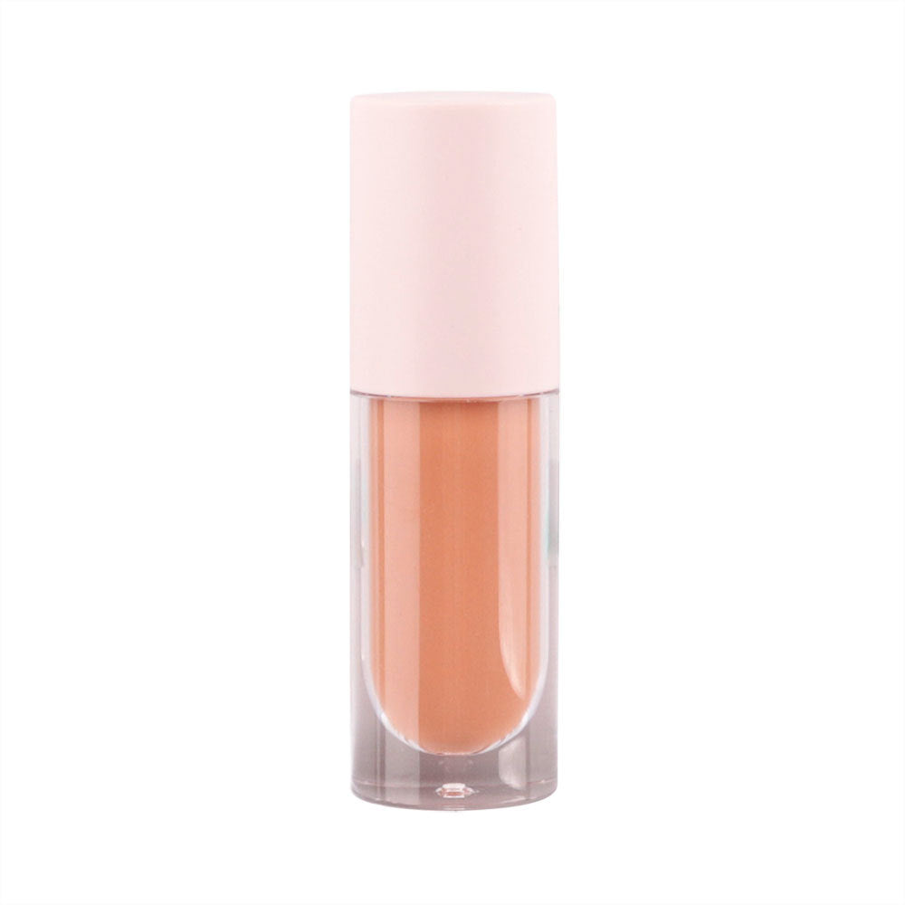 Eight-color non-stick cup liquid lipstick matte color rendering makeup non-fading transparent round tube lipstick